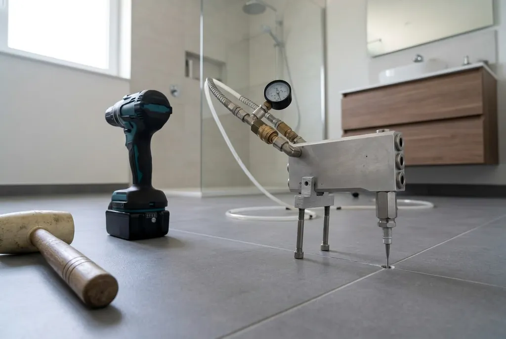 Kitbedrijf Duiven – holle tegels injecteren