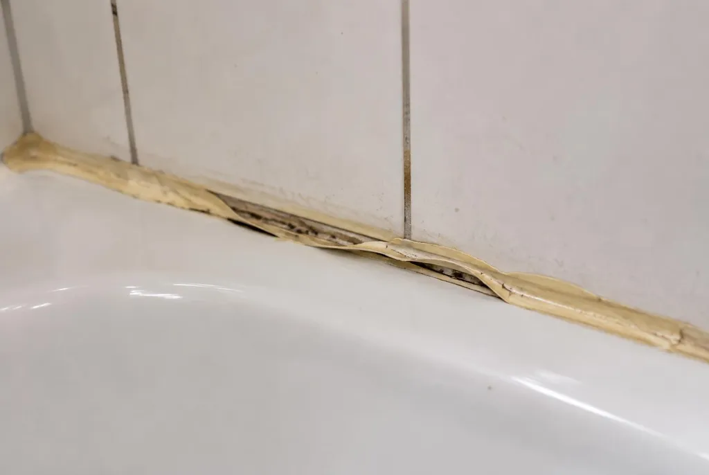 Kitbedrijf Duiven – loslatende kit naast het bad